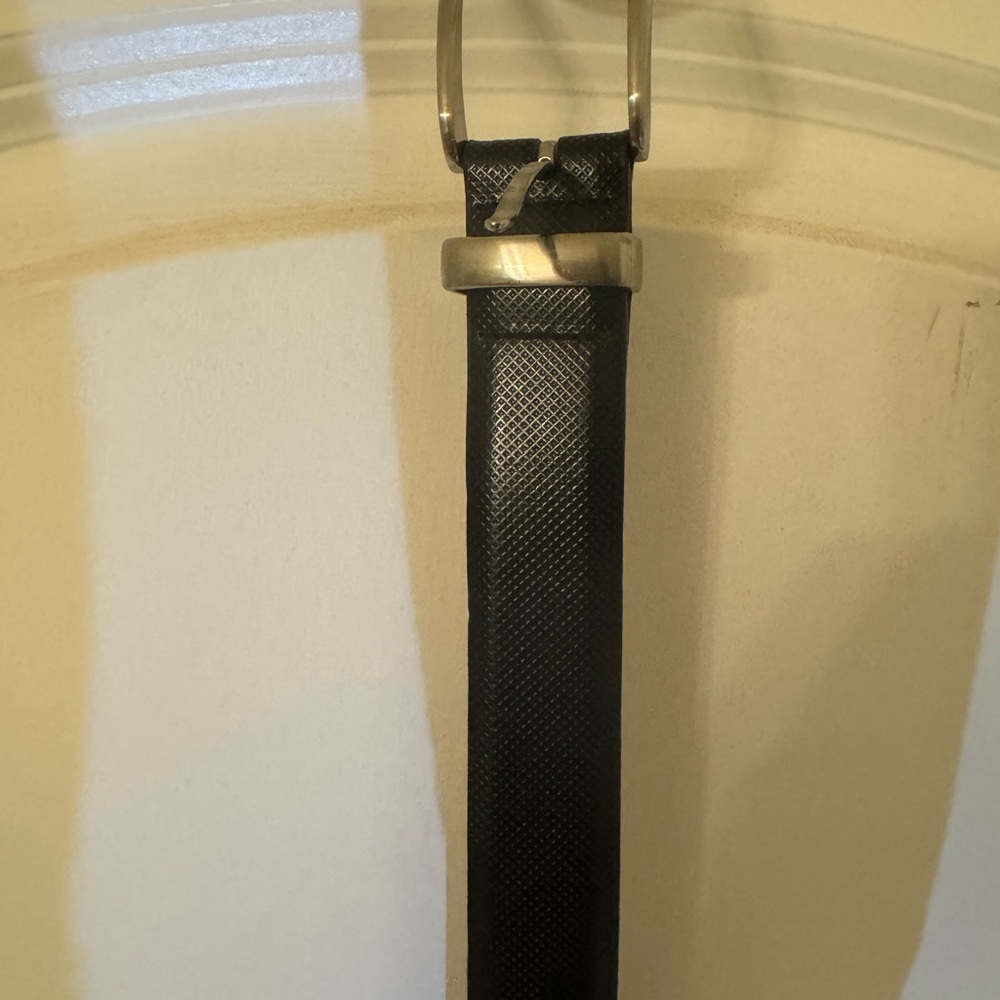 Men’s Black leather belt